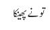 تونے پھینکا