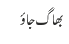 بھاگ جائو