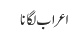 اعراب لگانا