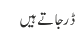 ڈر جاتے ہیں