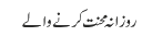 روزانہ محنت کرنے والے