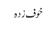 خوف زدہ
