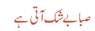 صبا بے شک آتی ہے
