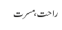 راحت ، مسرت