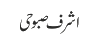 اشرف صبوحی