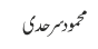 محمود سرحدی