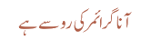 آنا گرائمر کی رو سے ہے