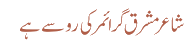 شاعر مشرق گرائمر کی رو سے ہے