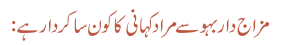 مزاج دار بہو سے مراد کہانی کا کون سا کردار ہے: