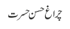 چراغ حسن حسرت
