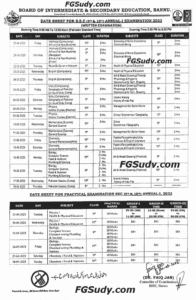 bannu-board-date-sheet-2023-ssc-10th-9th-class